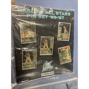 Vintage Florida Marlins All-Stars 5-Pin Set ('93-'97) - Limited Edition